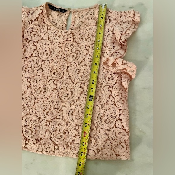 Zara Woman’s Pink Lace Top Small - Picture 12 of 13